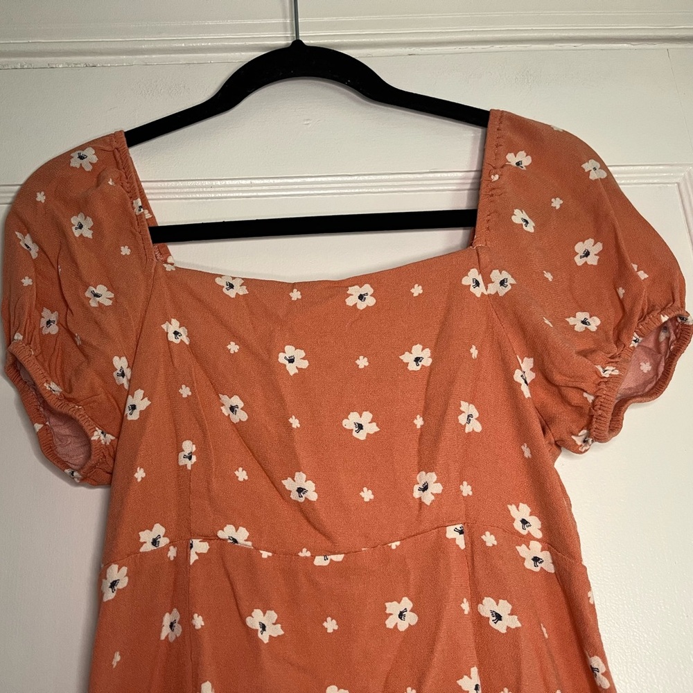 O'Neill Floral Knit Dress Womens Small Coral Sleeveless Sundress - Picture 2 of 6